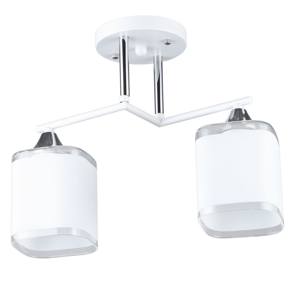 Люстра потолочная Victoria Lighting 2x40 Вт E27 белый Reuben/PL2 white