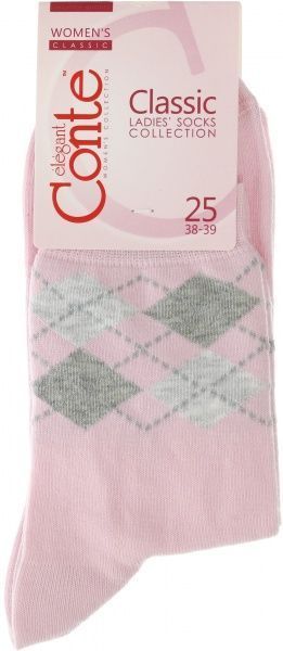 Шкарпетки жіночі Conte Classic р. 25 світло-рожевий 043 