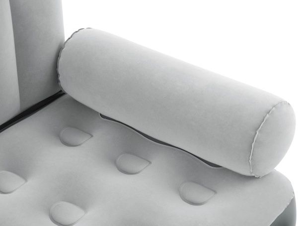 Кровать надувная Bestway 3 в 1 со встроеннным электронасосом 188х152 см серый