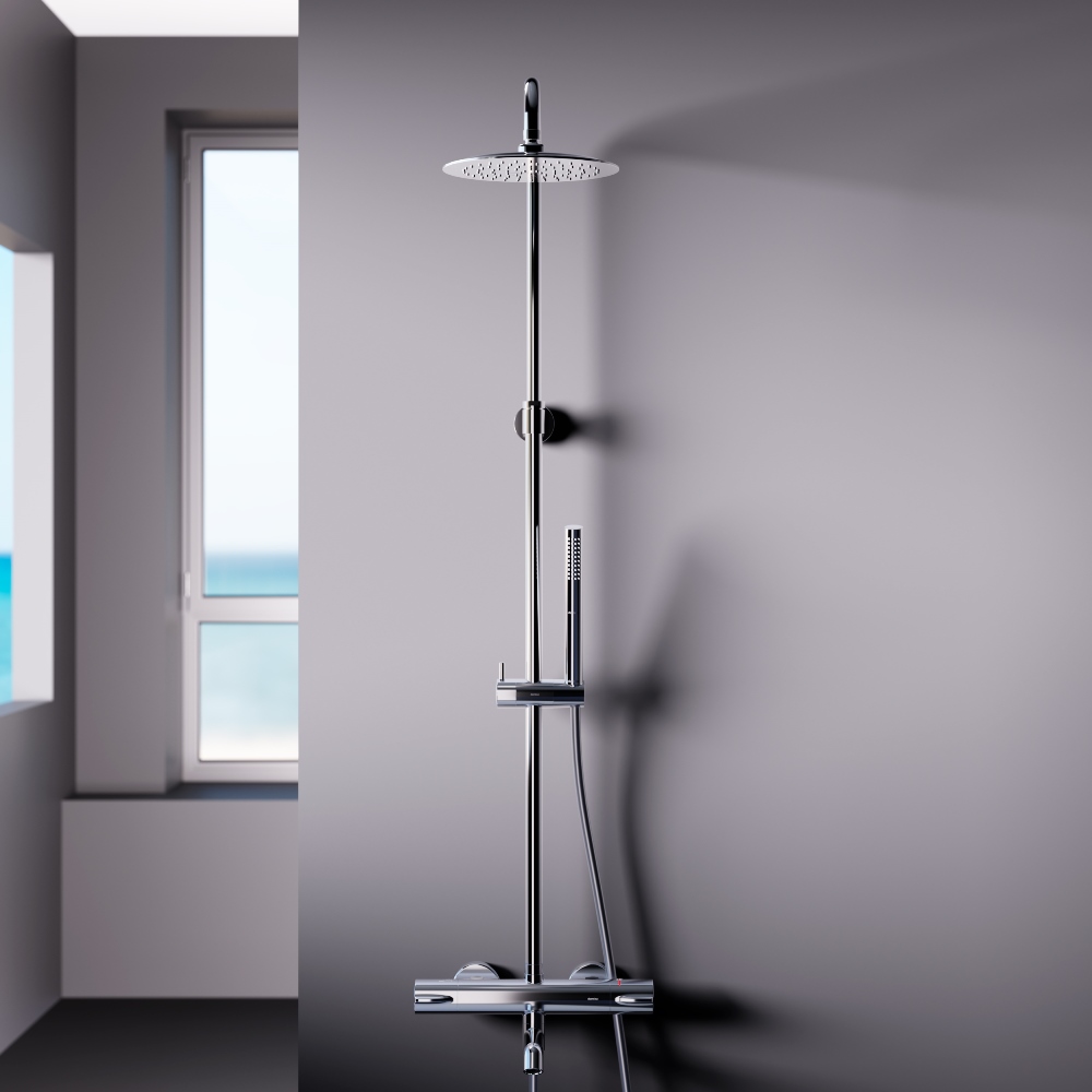 Душова система Damixa 936810000 Scandinavian Pure, з термостатом