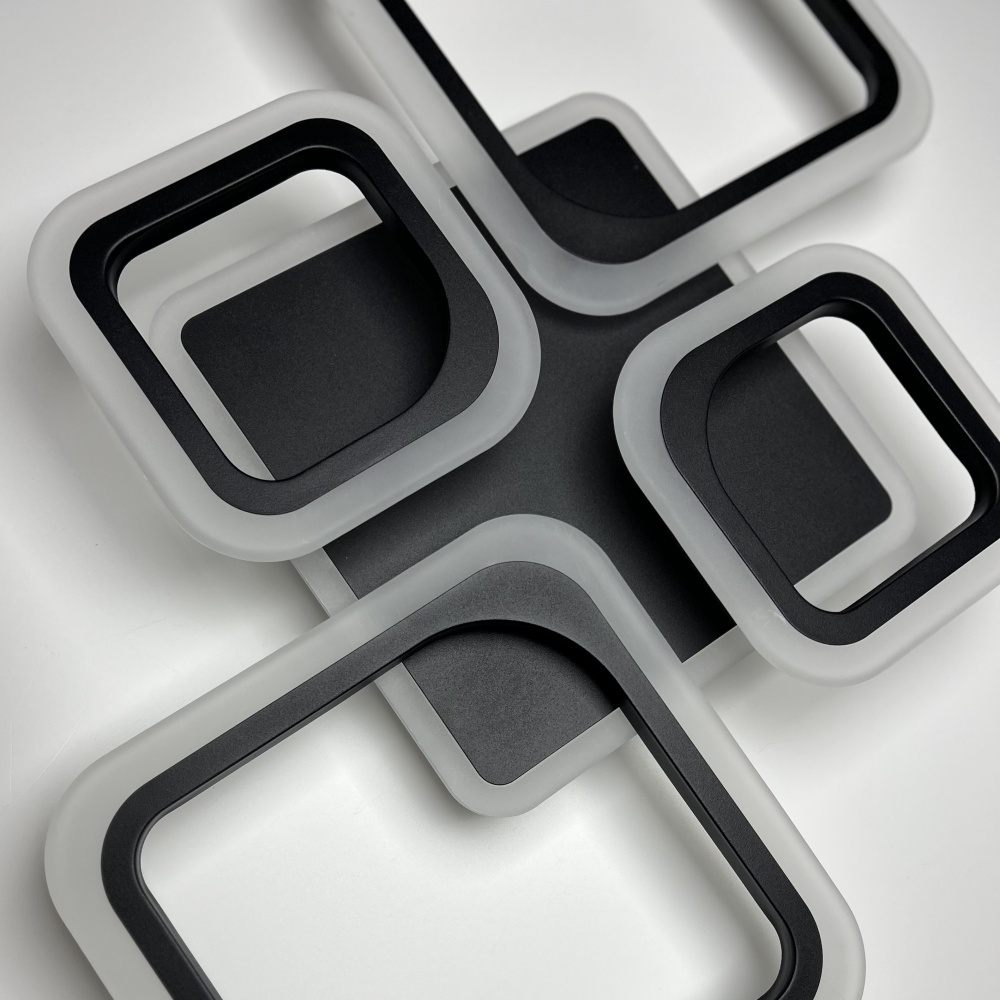 Люстра світлодіодна Luminaria 90 Вт LED-модуль чорний OVAL RGB 90W 5S BLACK