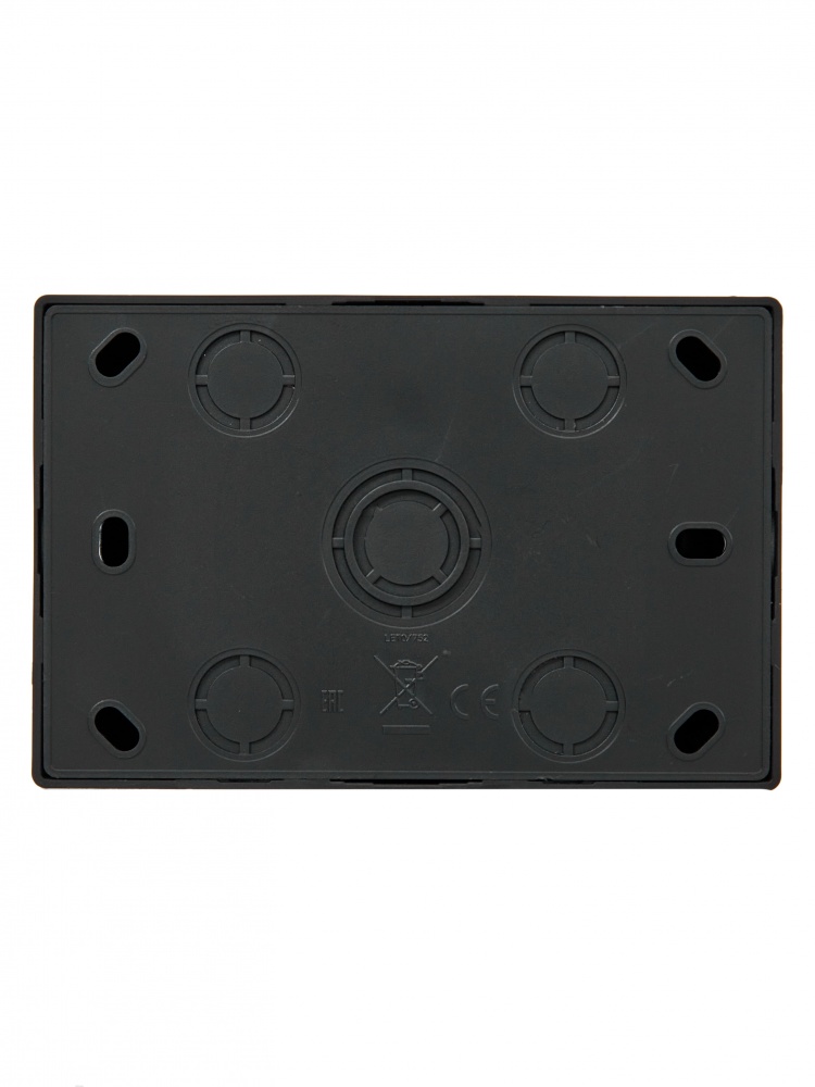 Розетка двойная бытовая с заземлением Lezard LETO IP20 антрацит 752-4200-127B