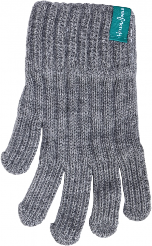 Рукавицы HW для мальчиков р.14-16 /светло-серый