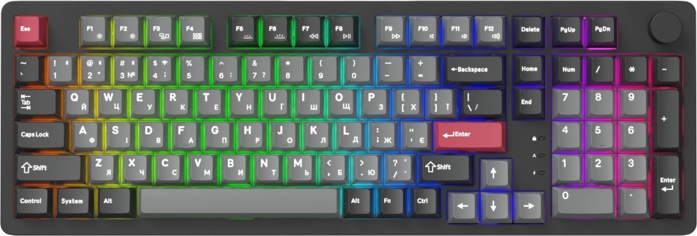 Клавиатура игровая GamePro (MK305BK) Asgard Drakkar Keychron Super black