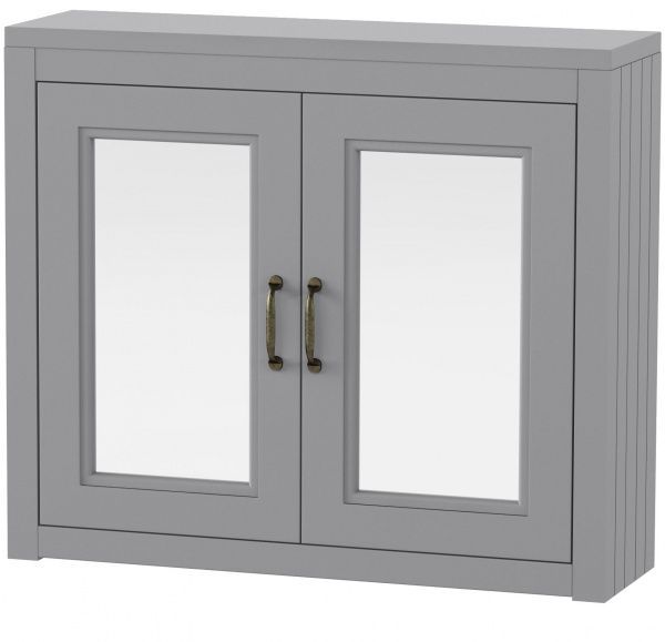 Зеркальный шкаф Aqua Rodos Waterford 70 см сирый мат 