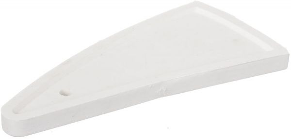 Шпатель для герметика бумеранг белый резиновый 