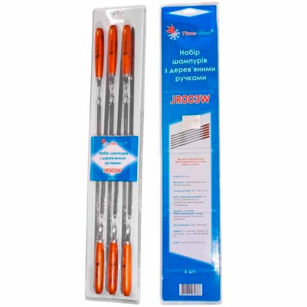 Набор шампуров Time Eco 6 шт 60 см JR003W