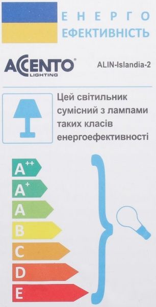 Спот Accento lighting ALIN-Islandia-2 2x40 Вт E14 білий 
