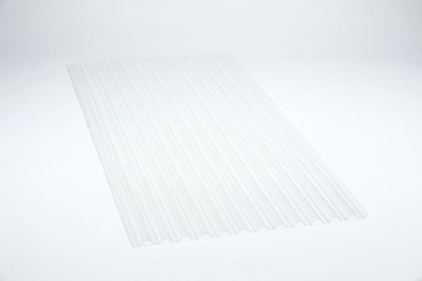 Гофрований монолітний полікарбонат PALRAM Greca 76/18 2000x900 мм прозорий 