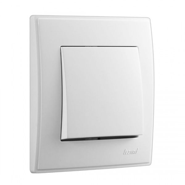 Выключатель одноклавишный Lezard Lesya 10 А 250В белый 705-0202-100
