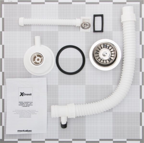 Мийка для кухні Metalac Х granit-quadro PLUS 137410 