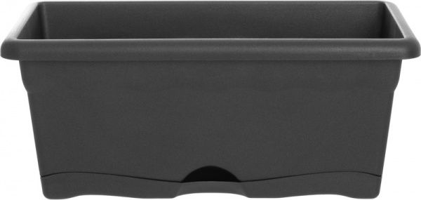 Ящик балконный Plastiken Терра антрацит 7550 прямоугольный 8л антрацит 