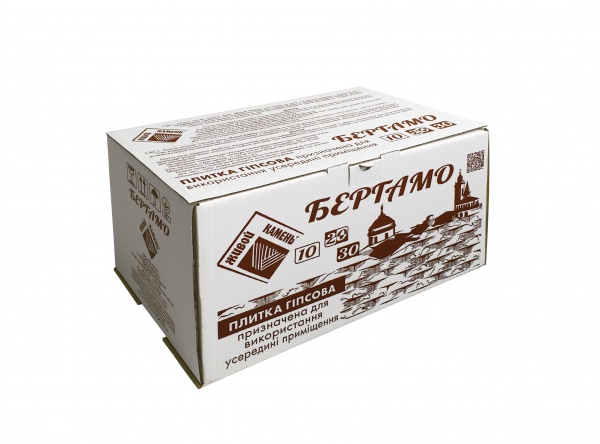 Плитка гипсовая прямая Живой камень Бергамо 20 0,5 кв.м 