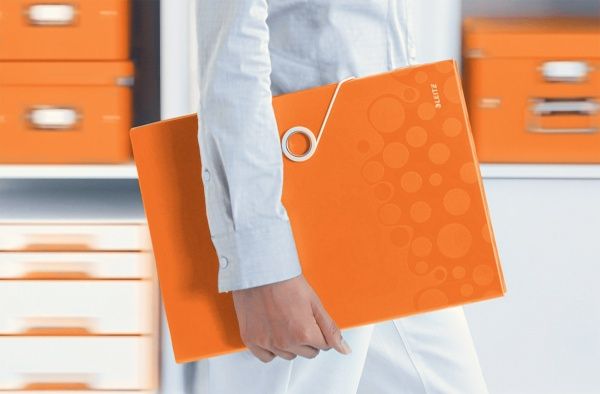 Папка з відділеннями WOW A4 помаранчевий металік 45890044 Leitz