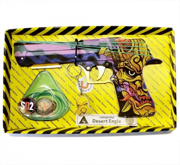 Пистолет Сувенир Декор DESERT EAGLE Orochi (BOX) DE-O Резинкострел 