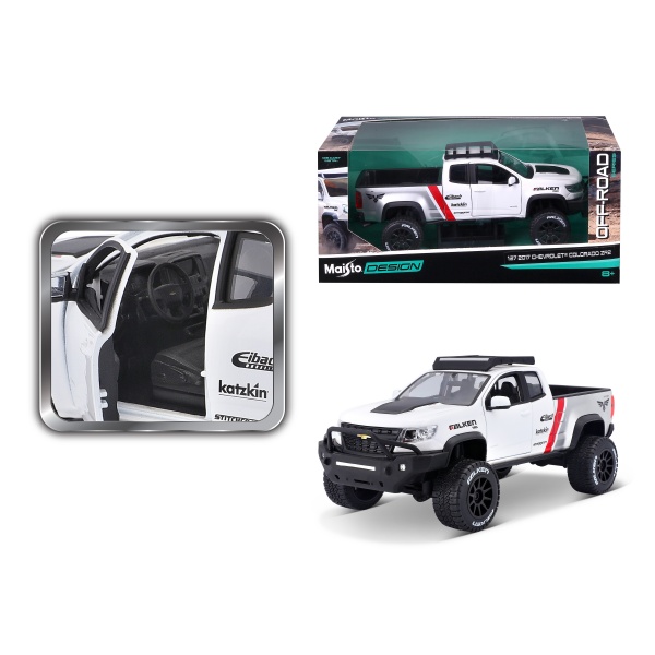 Машинка Maisto 1:24 игрушечная Chevrolet Colorado ZR2 32534 white