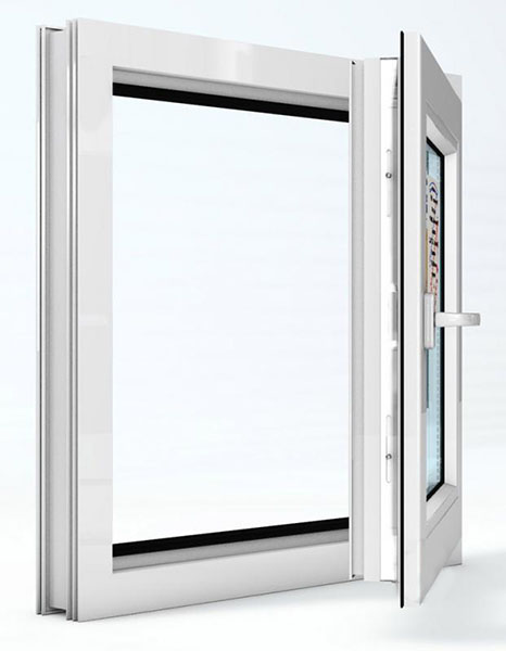 Окно поворотно-откидное REHAU ECOSOL-DESIGN 60 600x600 мм правое