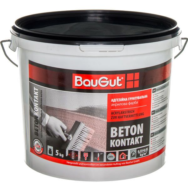 Краска адгезионная BauGut BETON KONTAKT 5 кг