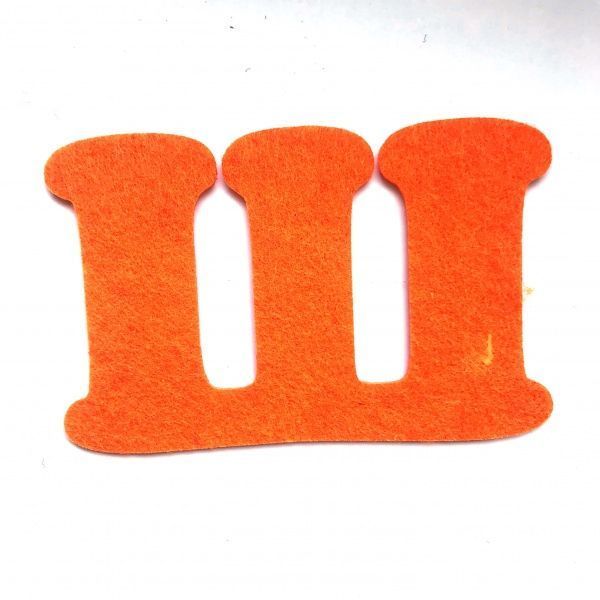 Буква Ш из фетра 2 мм 5,5 см