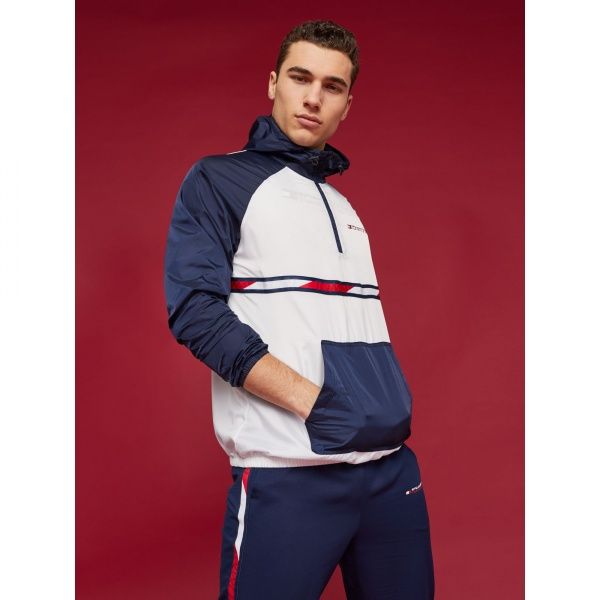 Анорак Tommy Hilfiger WOVEN JACKET WITH TAPE S20S200234100 M белый — фото 1