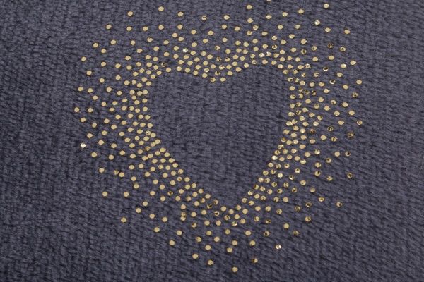 Плед Basic Shine Hearts 160x200 см синій La Nuit 