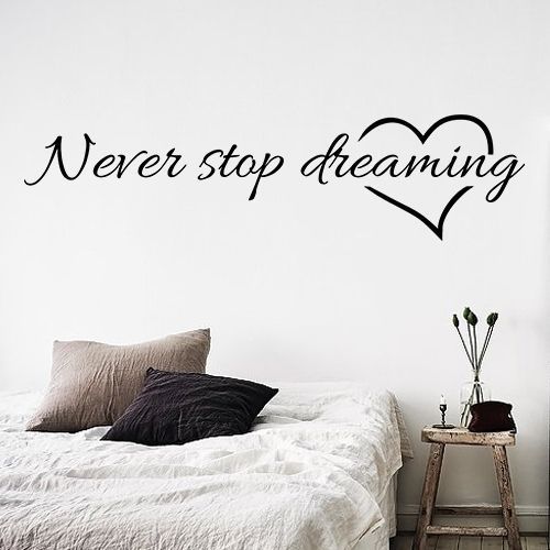Декоративна наліпка Zatarga Never stop dreaming 90x56 см