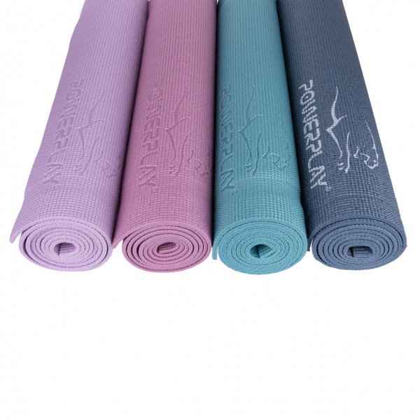 Килимок для йоги та фітнесу PowerPlay 4010 173х61х0,6 см бузковий