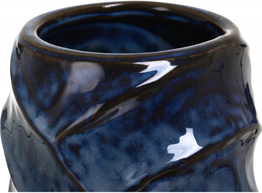 Ваза керамическая Sensio Runa 35 см синяя PS33251