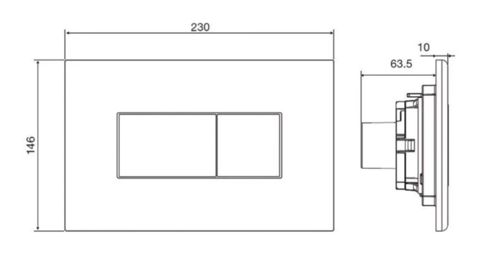 Клавиша для инсталляции VOLLE ALTO NEO, білий