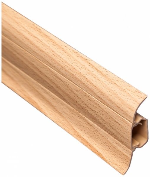 Плинтус ПВХ TIS бук орландо 18х56х2500 мм 