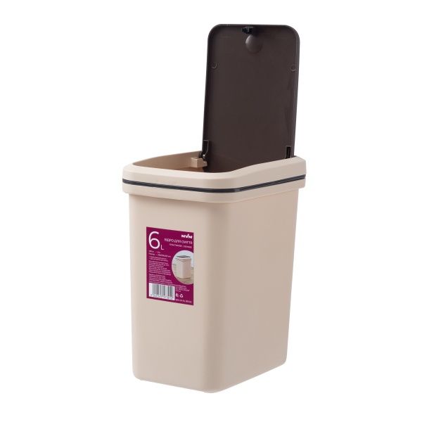 Відро MVM BIN-04 бежевий 6 л бежевий BIN-04 6L Beige