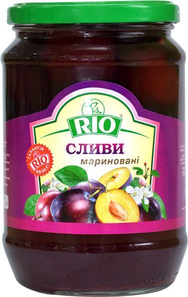 Сливи мариновані ТМ Ріо маринована 670мл ТМ Ріо 