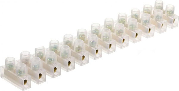 Колодка клеммная UP! (Underprice) 16 A 12x12 кв.мм белый 