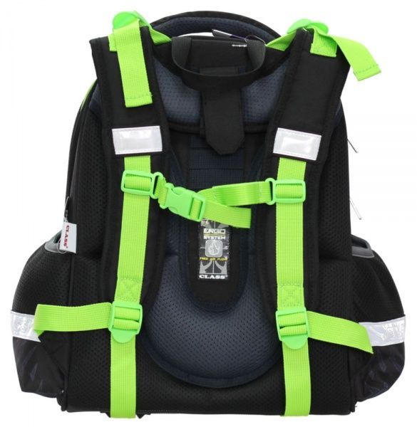 Рюкзак каркасный CLASS SchoolCase Motobike 2 отделения 2116C