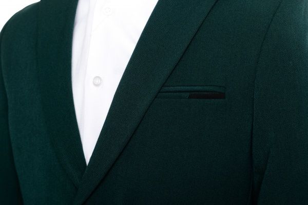 Піджак шкільний для хлопчика Shpak мод.4214 р.32 р.140 зелений 