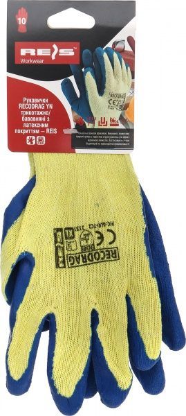 Перчатки Reis с покрытием латекс XL (10) RECODRAG YN 10