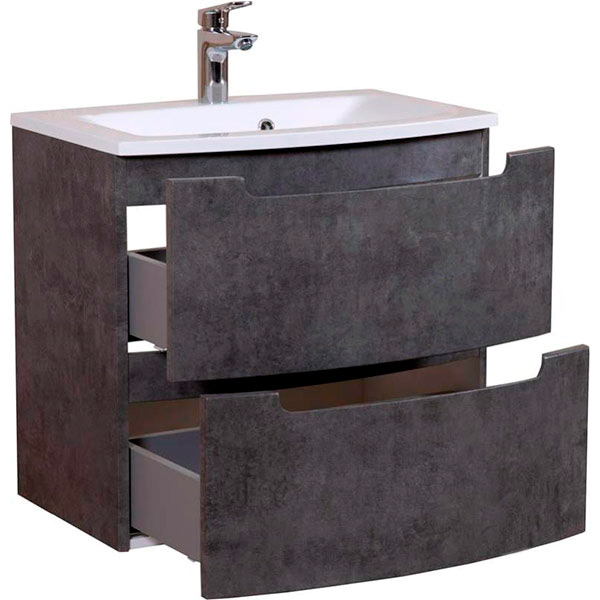 Тумба подвесная Aqua Rodos HeadWay 70 см темный мрамор