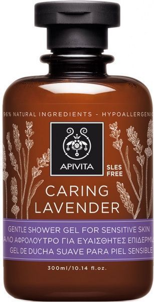 Гель для душа Apivita Caling lavander для чувствительной кожи 300 мл