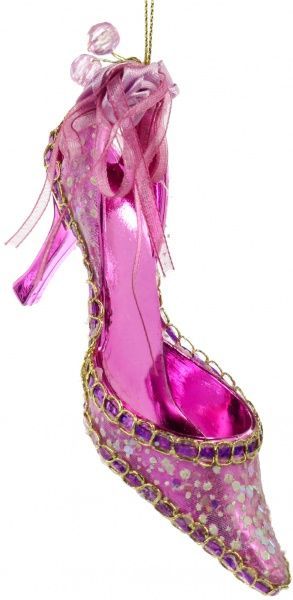 Подвеска Туфелька Золушки сиреневая 7 см 