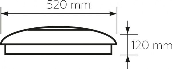 Світильник світлодіодний Eurolamp Amber N18 з пультом ДК 72 Вт білий 3000-6500 К 