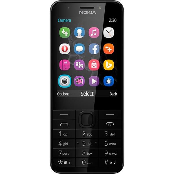 Телефон мобильный Nokia 230 dark silver (A00026971)