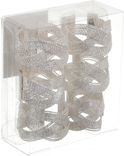 Набор колец для салфеток Silver Chic 6 шт