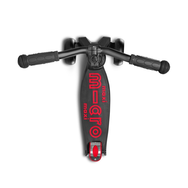 Самокат Micro Maxi PRO Deluxe чорний із червоним MMD087 