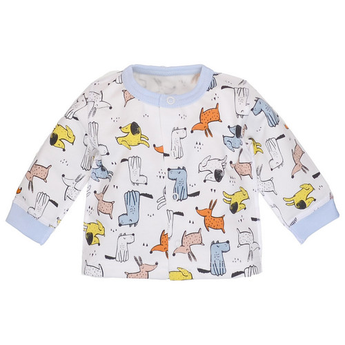 Кофточка детская для мальчика Татошка р.56 белый с принтом 0402202всб 