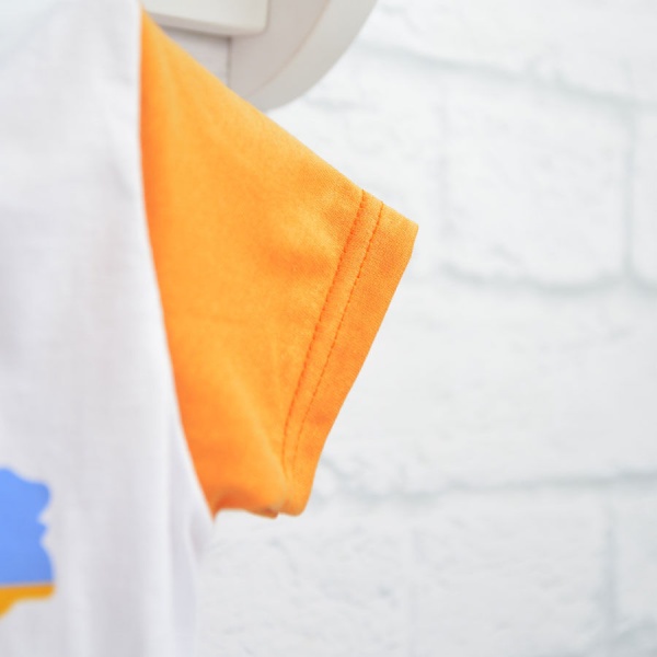 Футболка патриотическая для девочек Blanka Украина превыше всего р.116 оранжевый 12924 