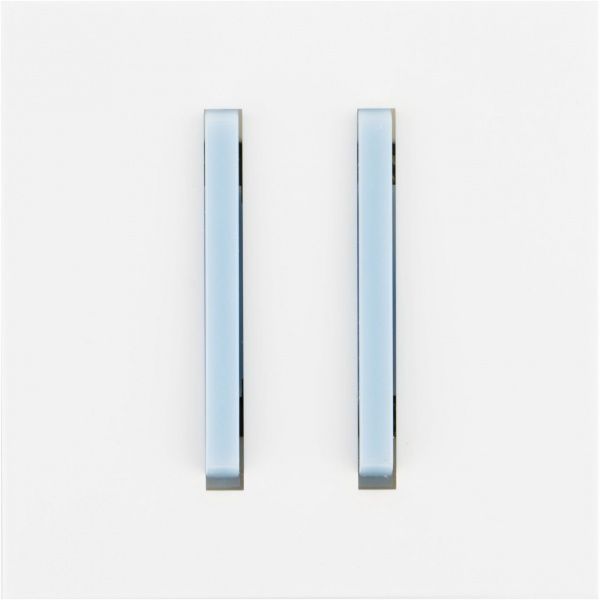 Вимикач двоклавішний ABB Neo без підсвітки 10 А 230В IP20 блакитний