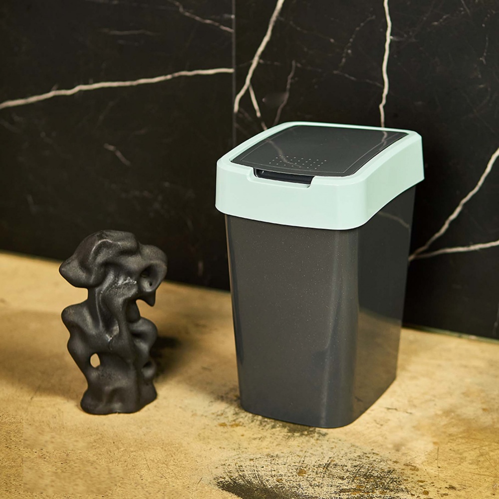 Відро для сміття Алеана 10 л граніт/полин 122066