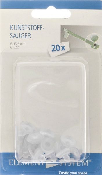 Набор креплений для стеклянной полки белый