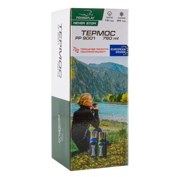 Термос 750 мл синий 9001 PowerPlay