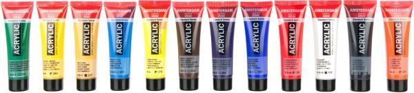 Набір фарб акрилових 12 кольорів 20 мл Amsterdam Standart Royal Talens